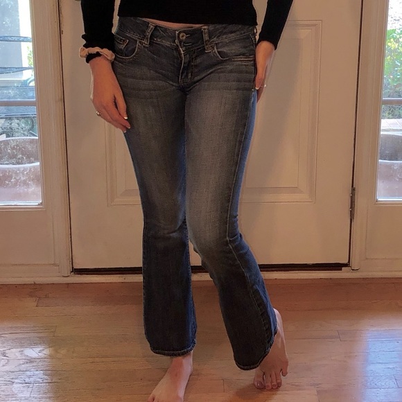 America Eagle artist 0 short boot-cut blue jeans - Picture 2 of 5